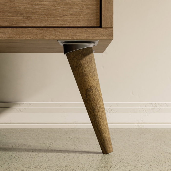 Hanah Home Exxen - 1624 Consola Roble y Blanco